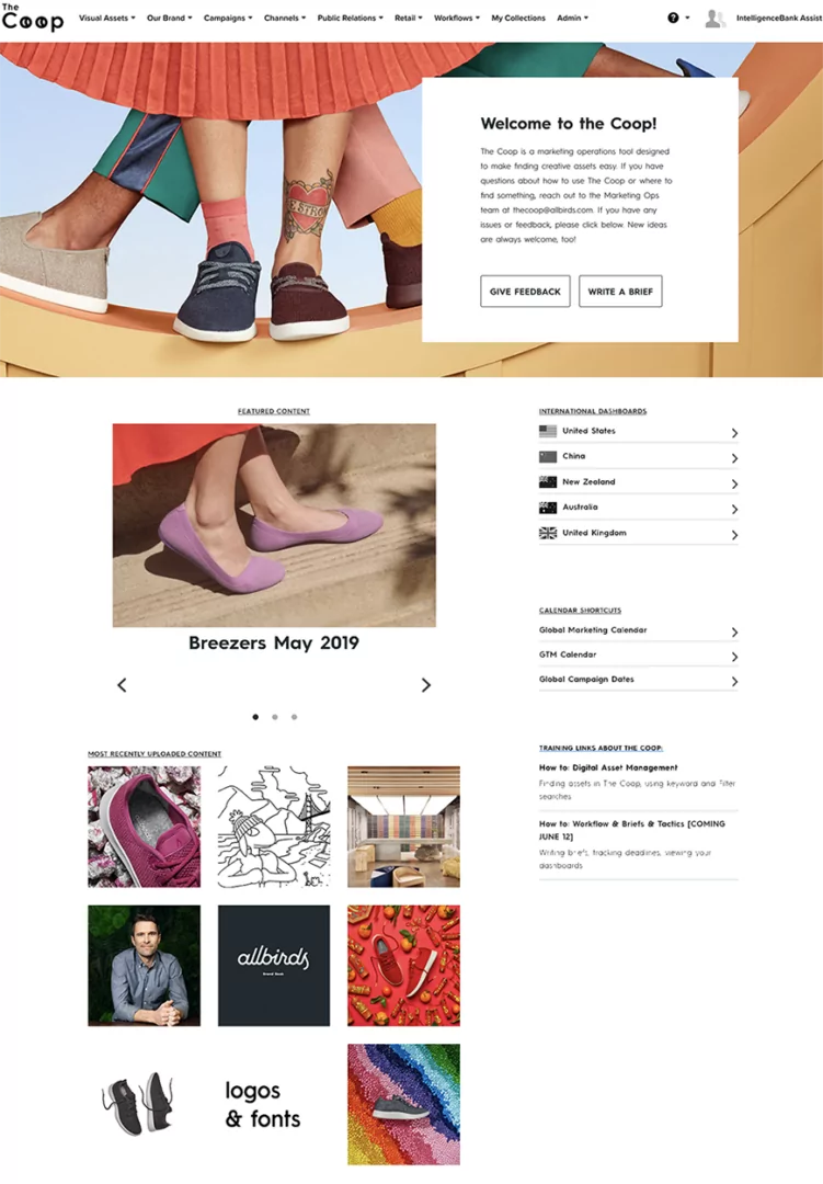 Marketing Operations Showcase: Allbirds - IntelligenceBank