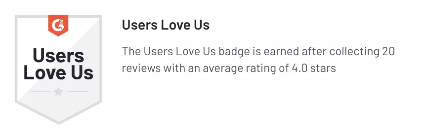 G2 Users Love Us Badge