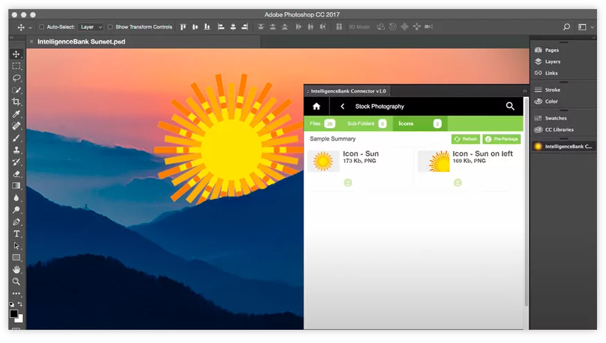 Adobe Photoshop Connector IntelligenceBank