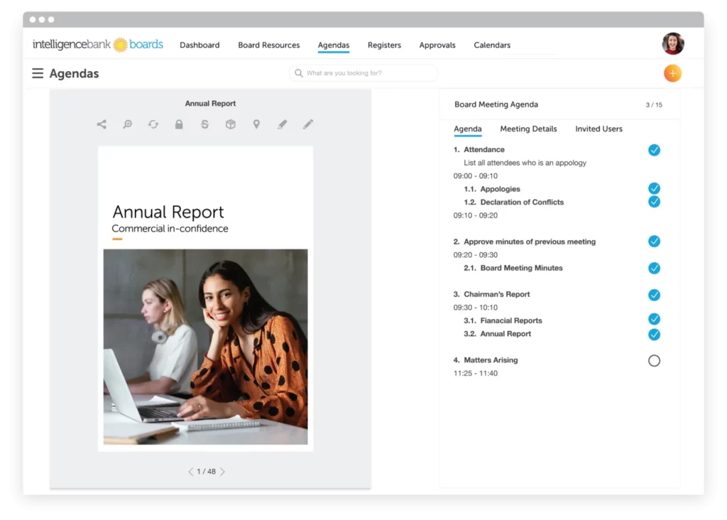 Board Portal Software Features - IntelligenceBank