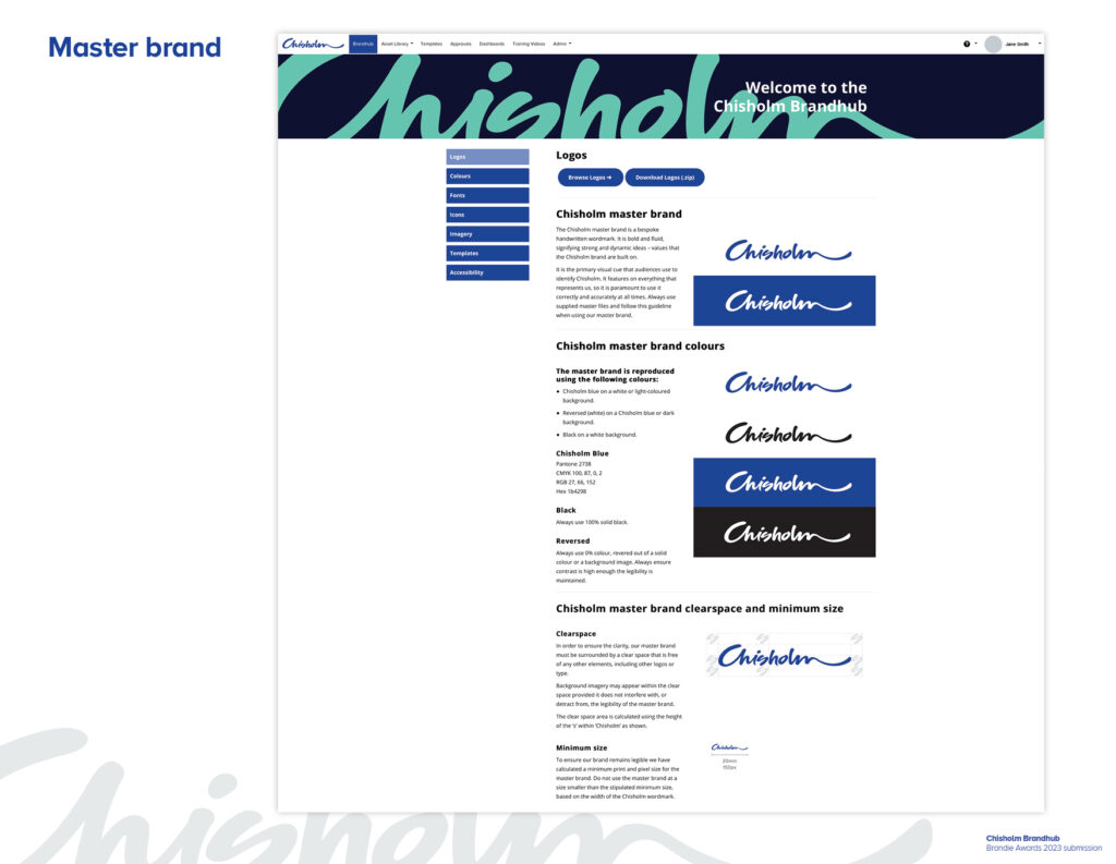 Chisholm Brandhub master brand