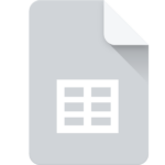 Google Sheets Icon Logo  Grey2