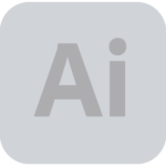 Illustrator Icon Logo  Grey2