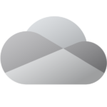 One Drive Icon Logo  Grey2