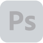 Photoshop Icon Logo  Grey2