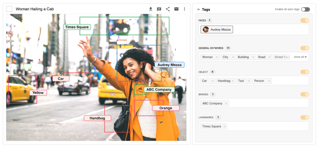 Image Tagging Screen w product panel inc face recognition 2023 815x380