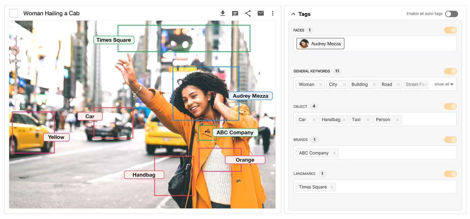 Image Tagging Screen w product panel inc face recognition 2023 815x380