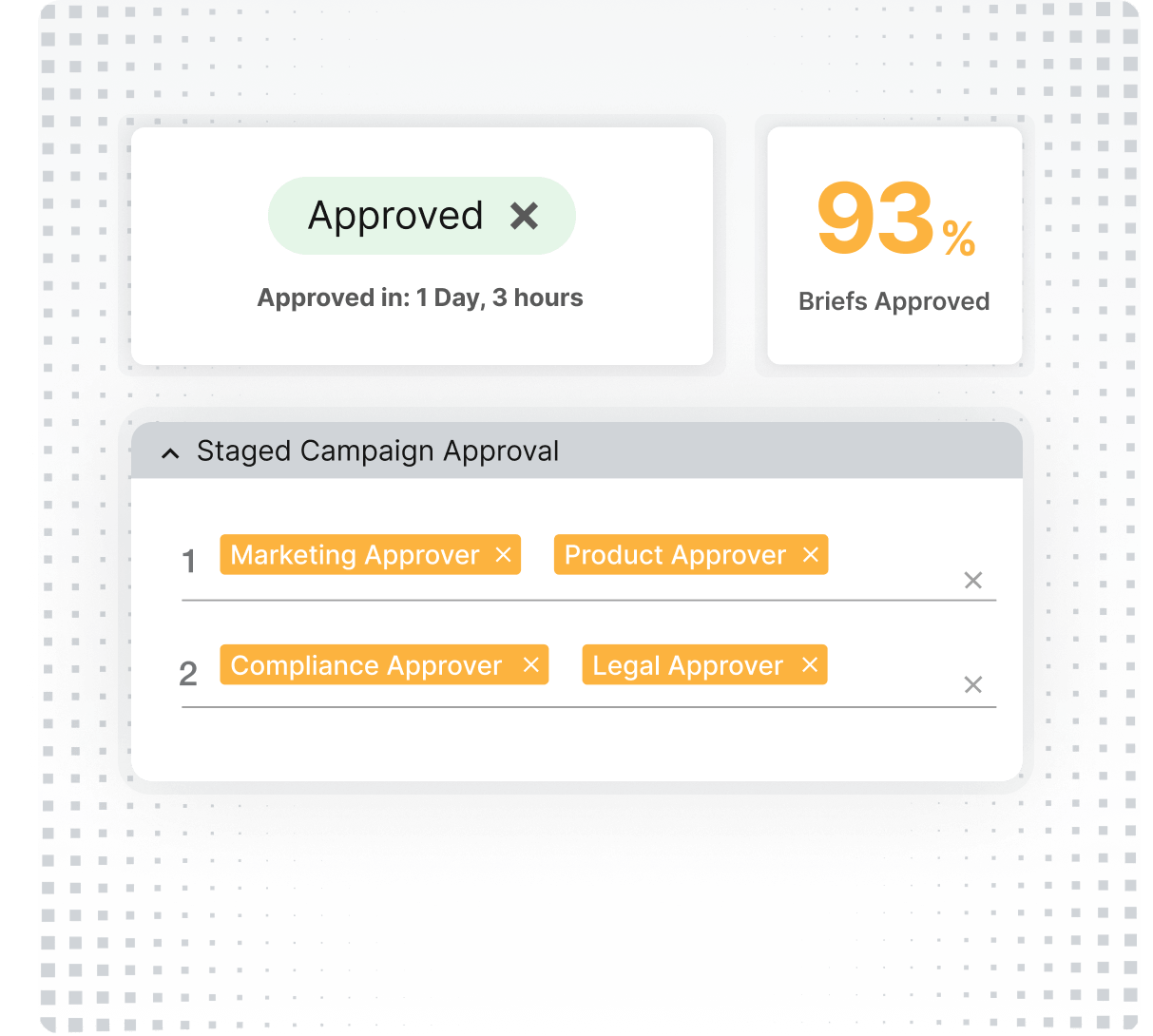 Approval Workflows Product Graphic Square Grey