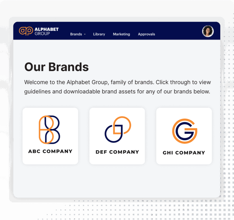 Brand Portals Brand Architecture Product Graphic Square Grey