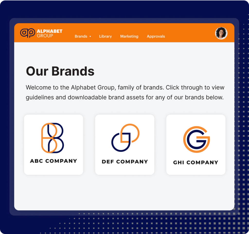 Brand Portals Brand Architecture Product Graphic Square Midnight