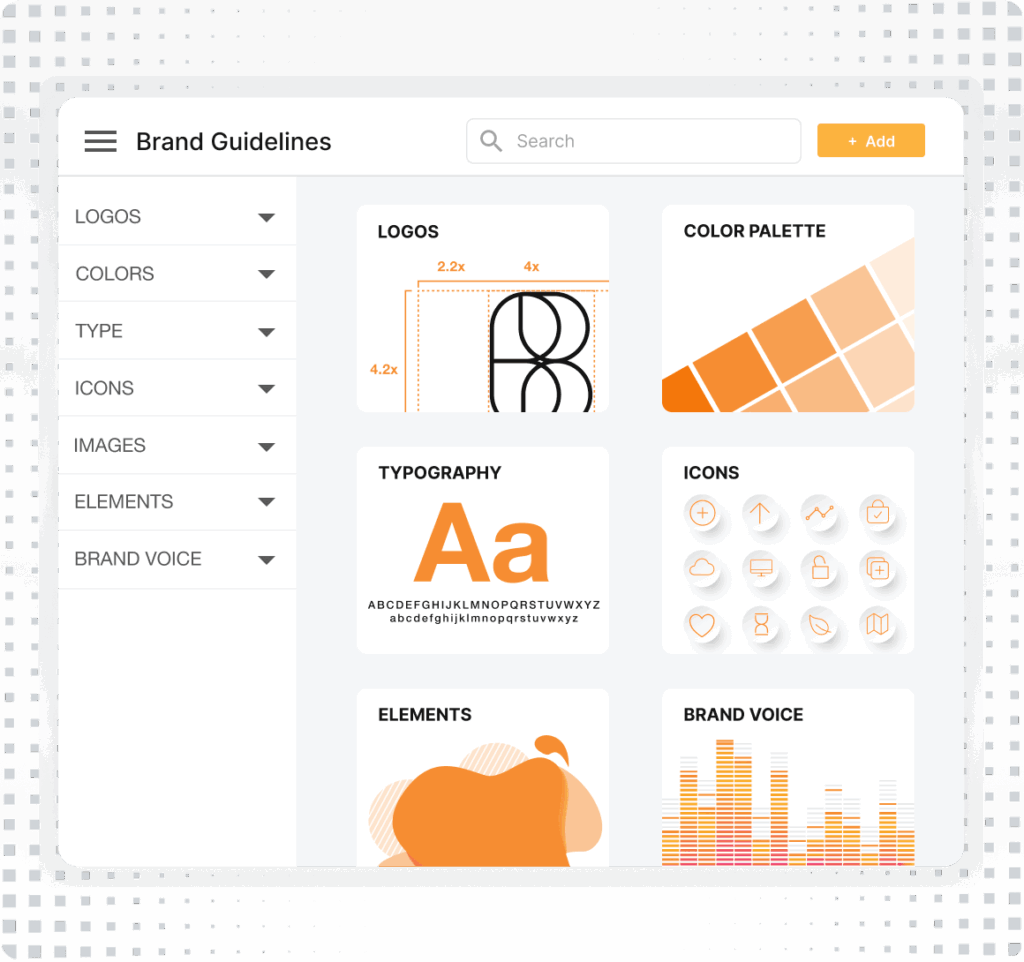 Brand Portals Full Product Graphic Square Grey