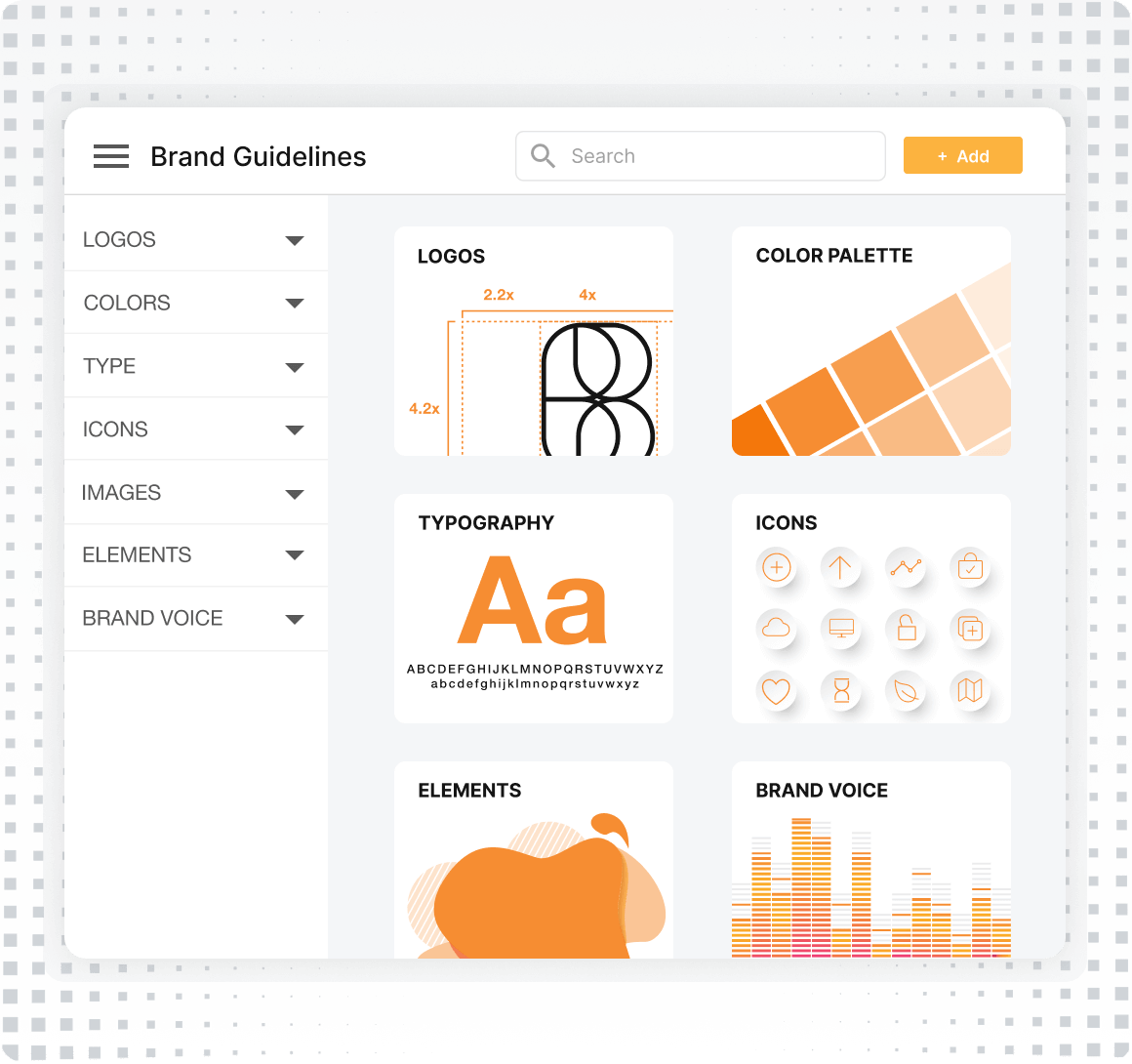 Brand Portals Full Product Graphic Square Grey