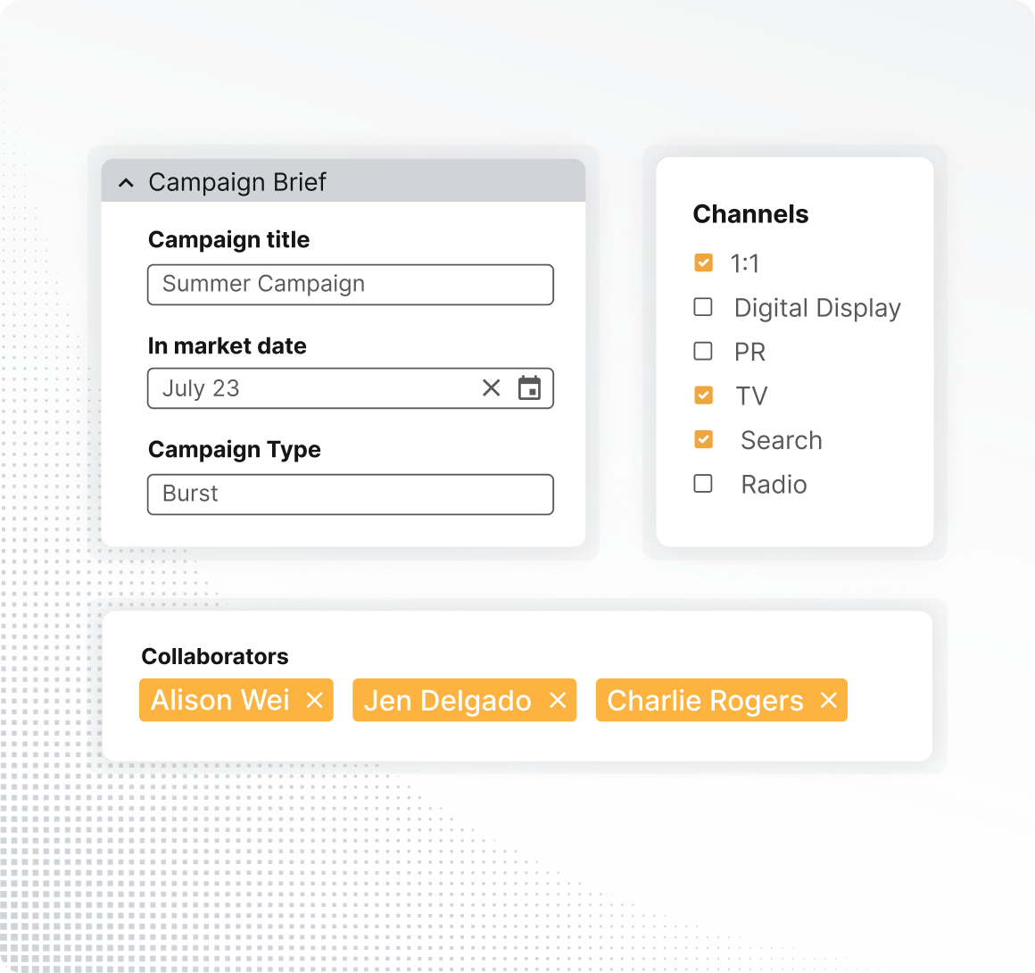 Campaign Brief Product Graphic Square Grey