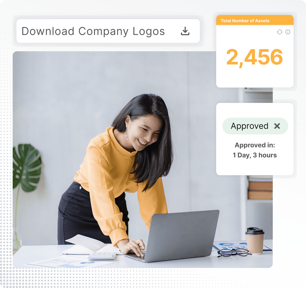 Collaboration Functions Product Graphic Square Grey