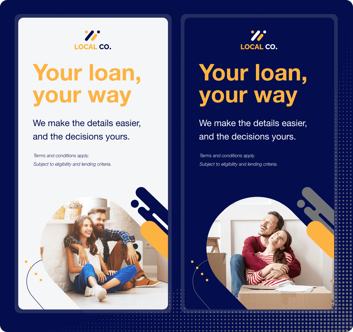 Creative Templates Campaign Variations Product Graphic Square Midnight