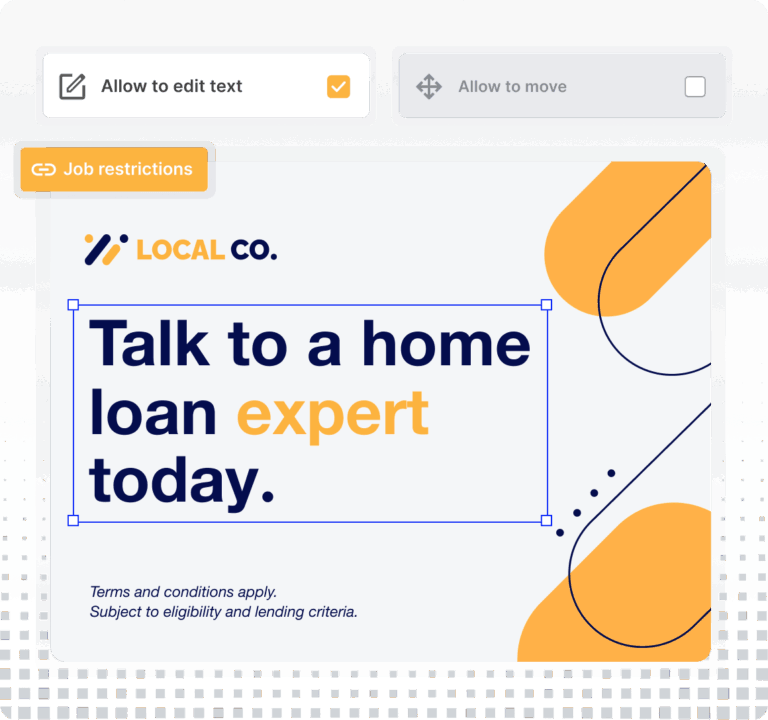 Creative Templates Restrictions Product Graphic Square Grey