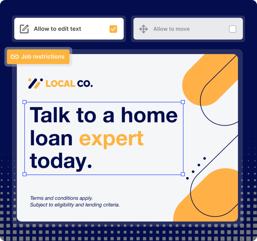 Creative Templates Restrictions Product Graphic Square Midnight