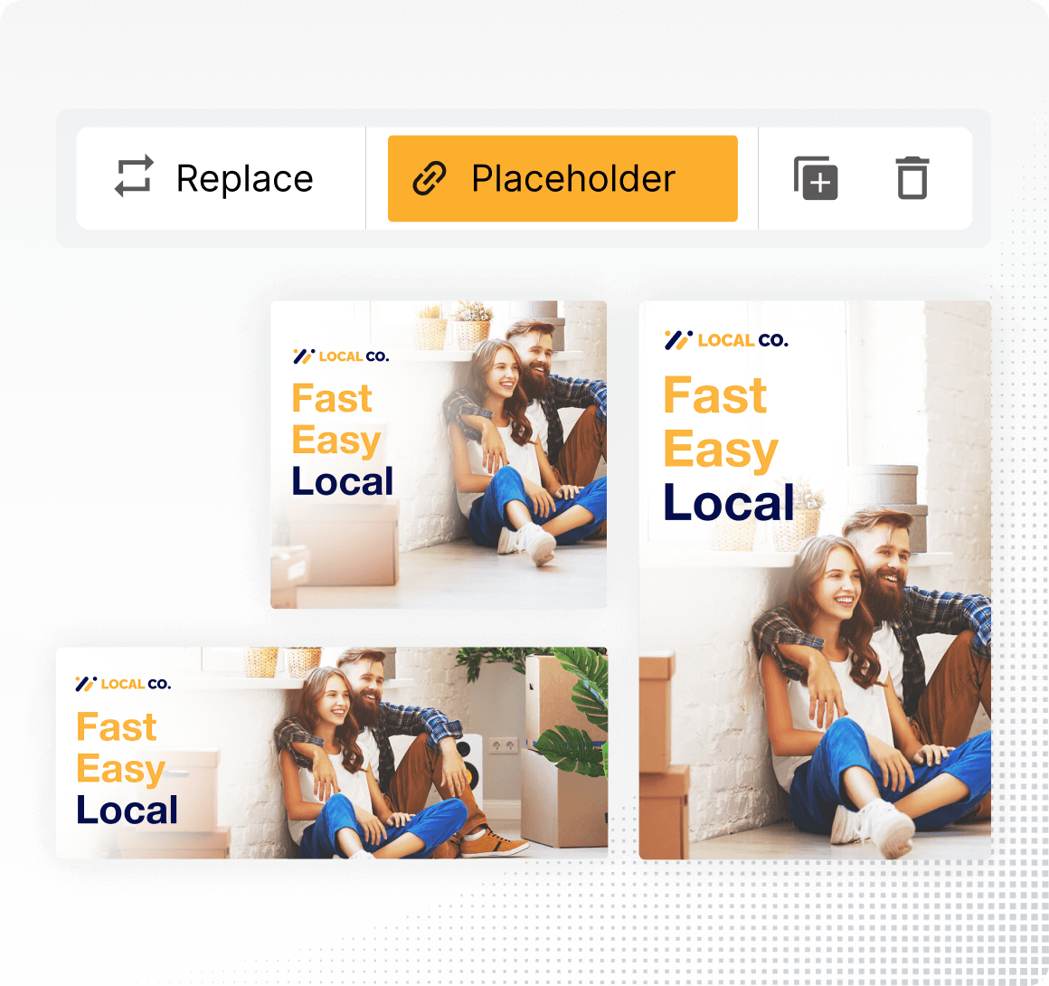 Creative Templates Product Graphic Square Grey
