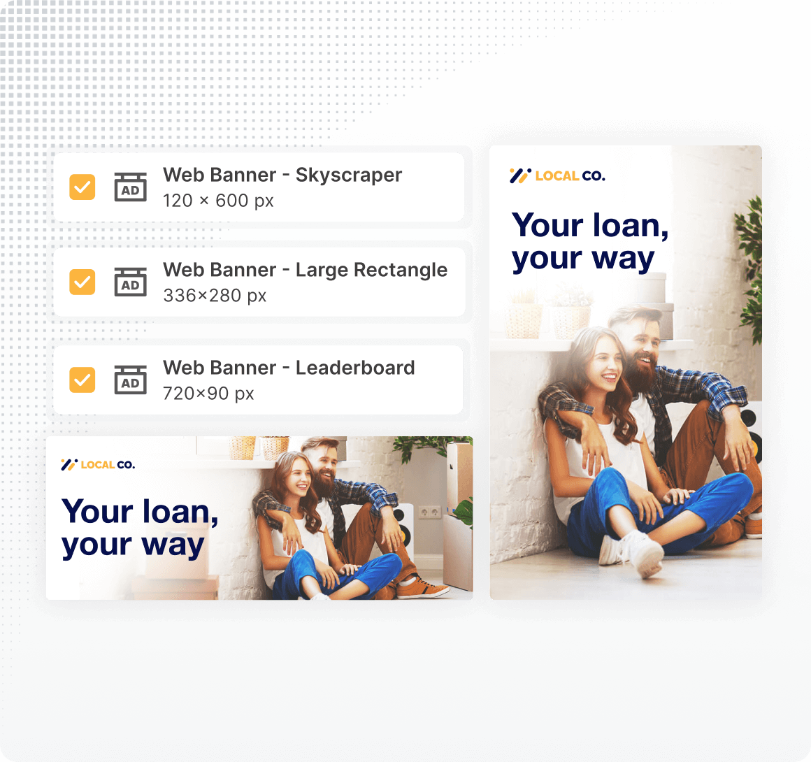 Creative Templates Scale Content Product Graphic Square Grey