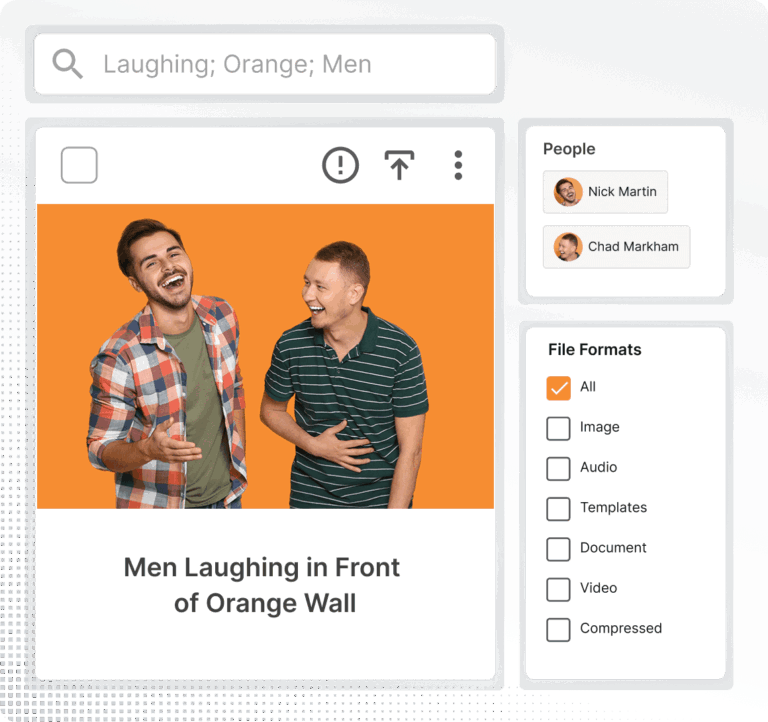 DAM Search Graphic Square Grey