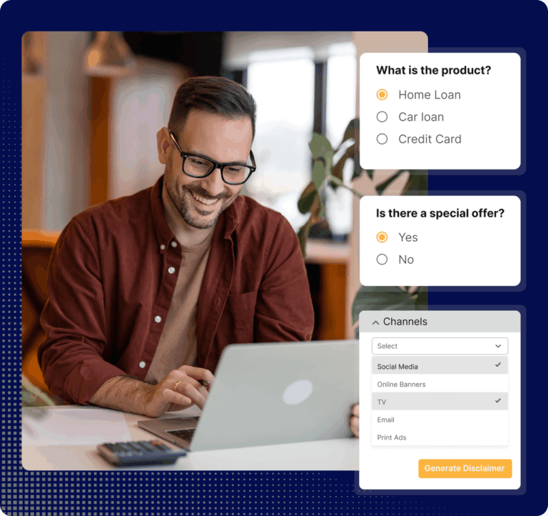 Disclaimer Engine Form Selection Product Graphic Square Midnight