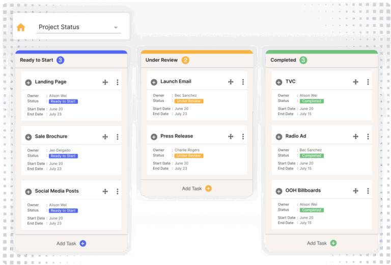 Kanban Product Graphic Wide Grey