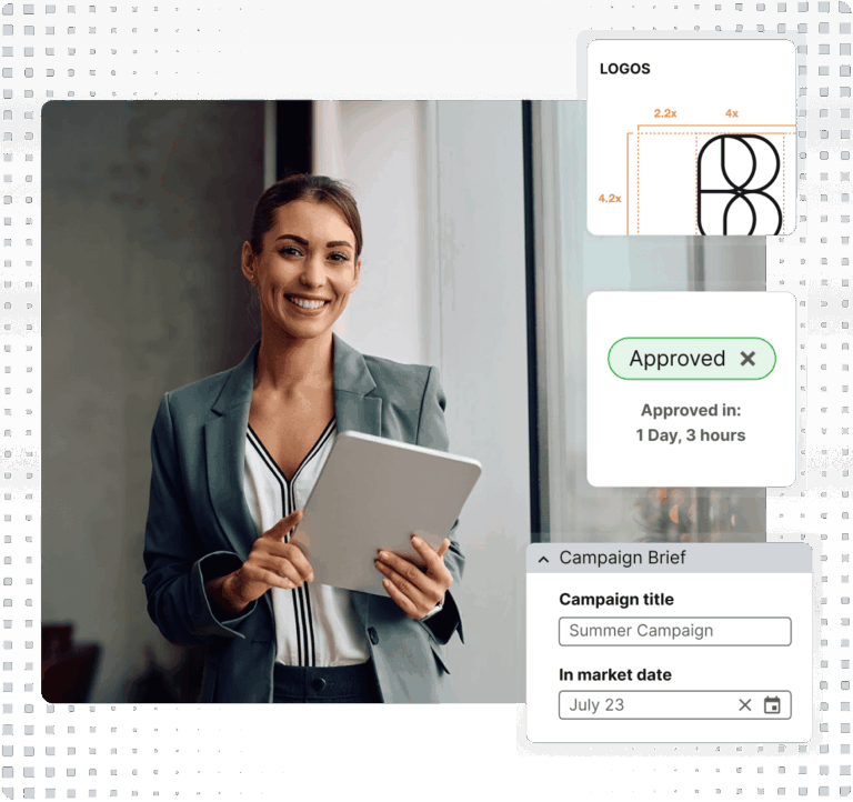 Made for your business Product Graphic Square Grey