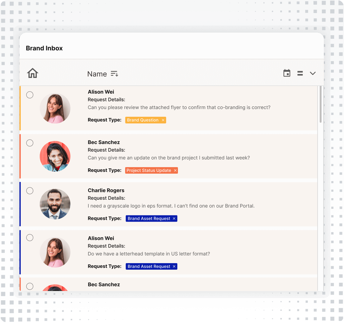 Marketing Inbox Full Product Graphic Square Grey