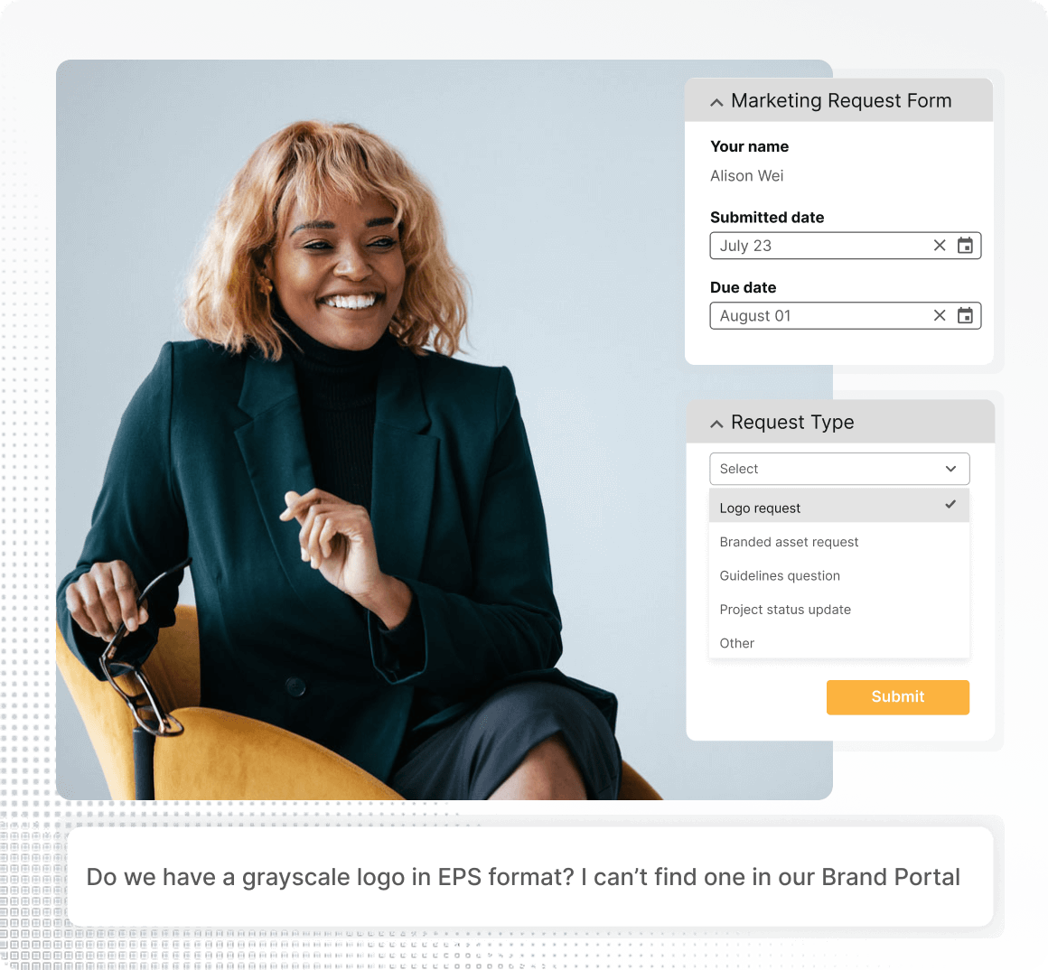 Marketing Inbox Information Forms Product Graphic Square Grey