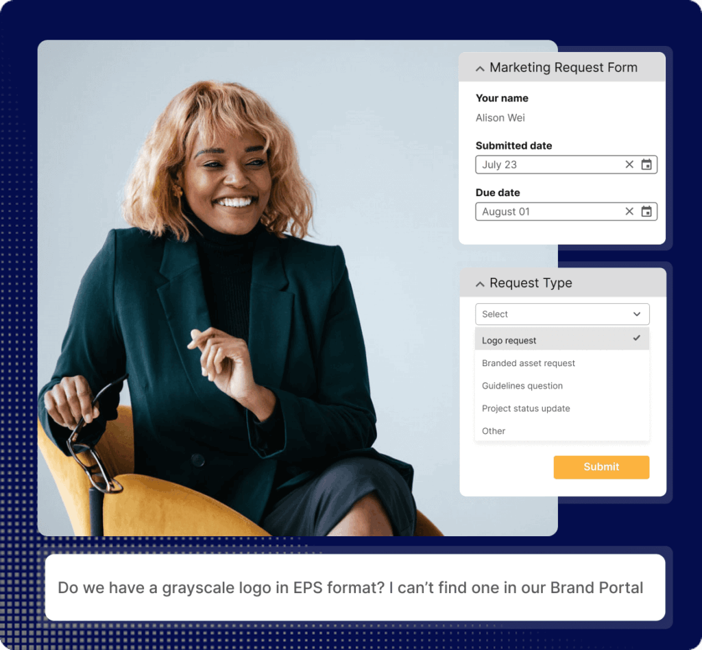 Marketing Inbox Information Forms Product Graphic Square Midnight