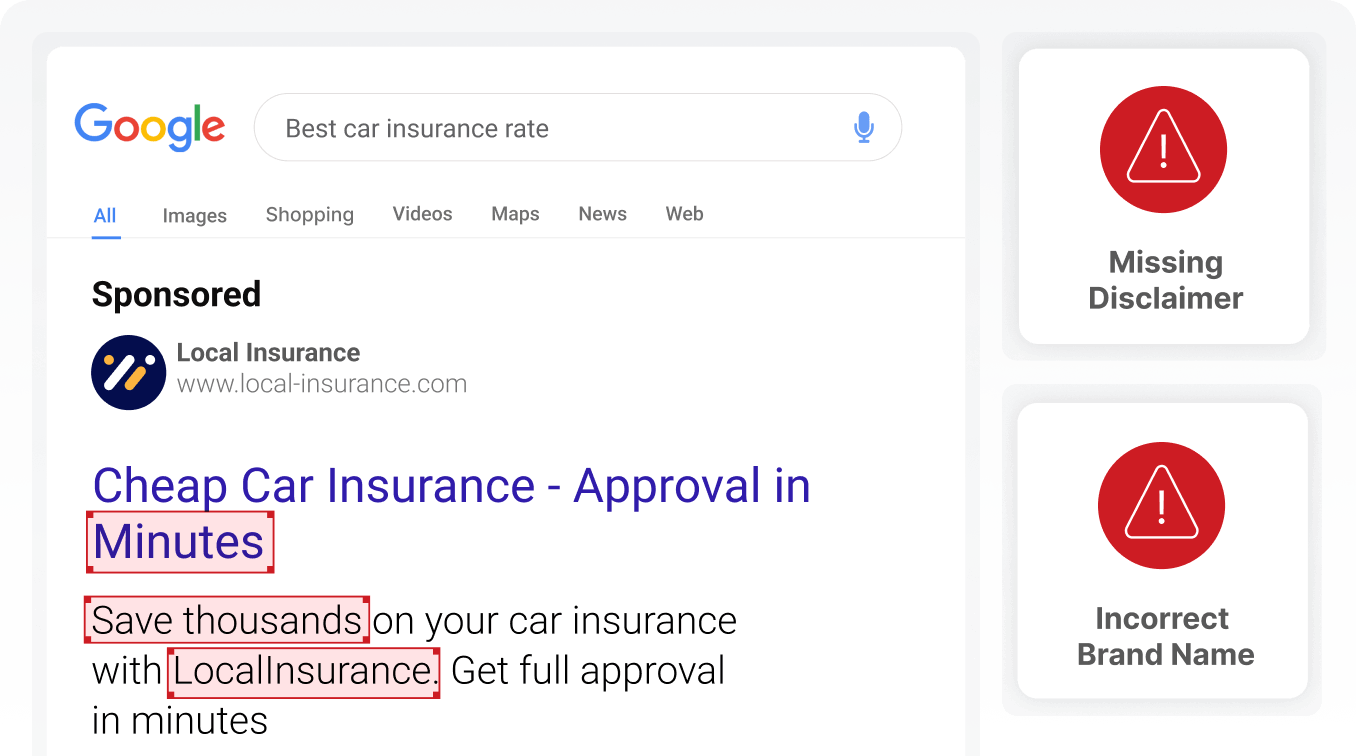 News Header Google Ads Risk Review