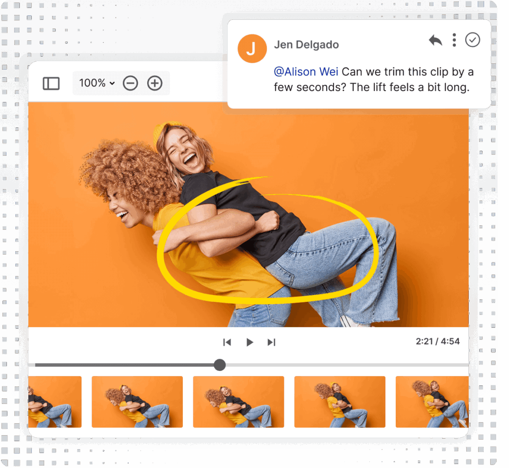 Proofing and Markups Video Product Graphic Square Grey