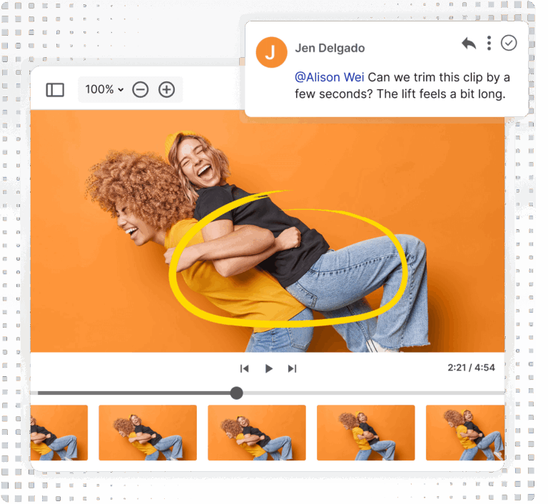 Proofing and Markups Video Product Graphic Square Grey