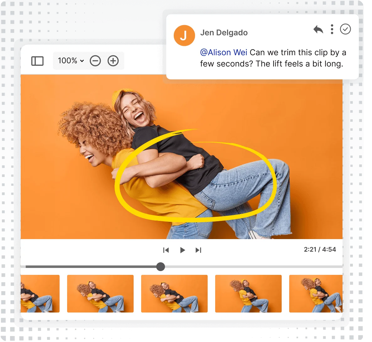 Proofing and Markups Video Product Graphic Square Grey
