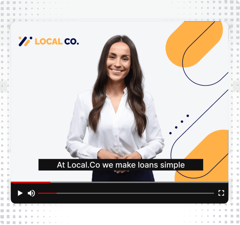Video and Audio Captions Product Graphic Square Grey