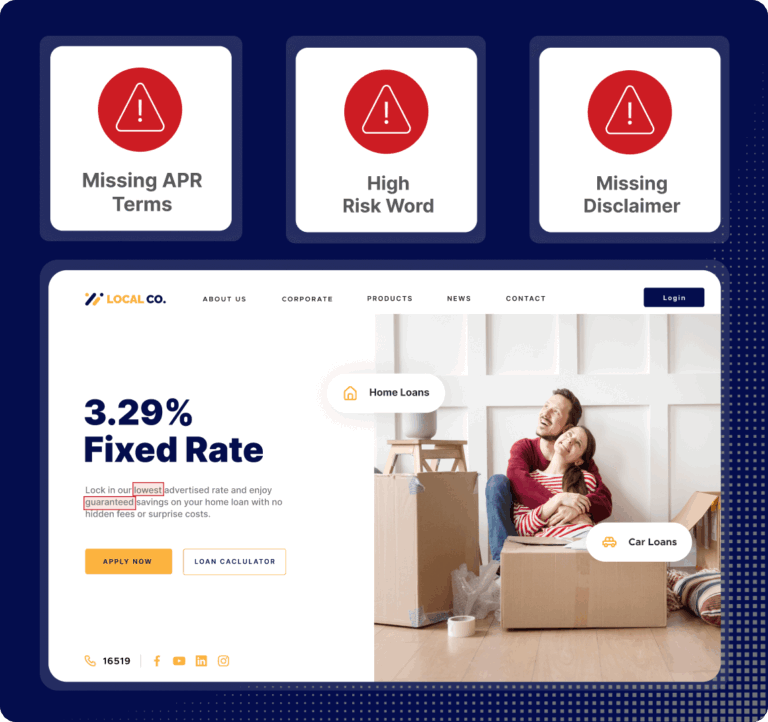 Web Risk Reviews Home Loan Product Graphic Square Midnight