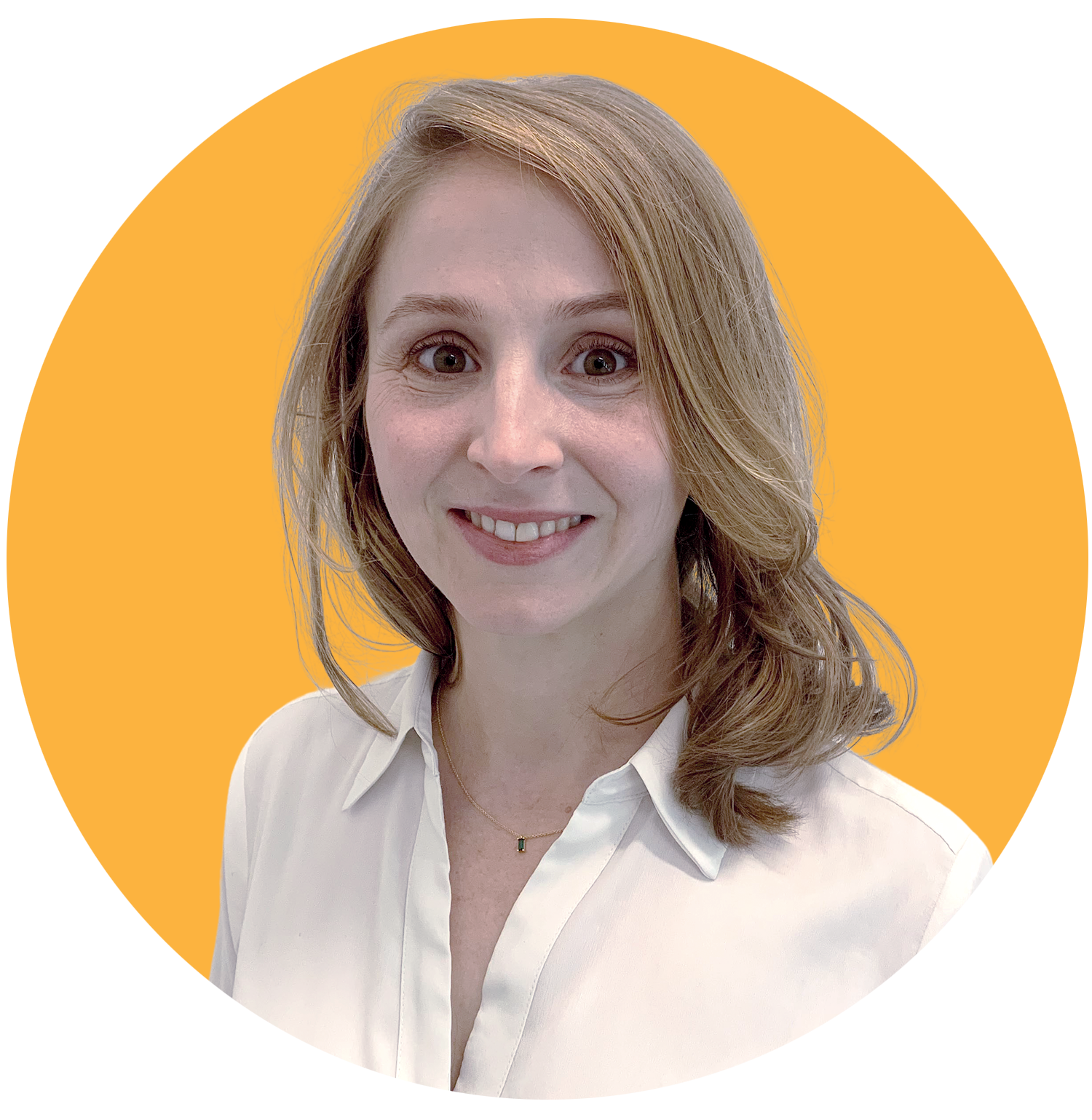 Alex Hubbard Headshot Circle Orange