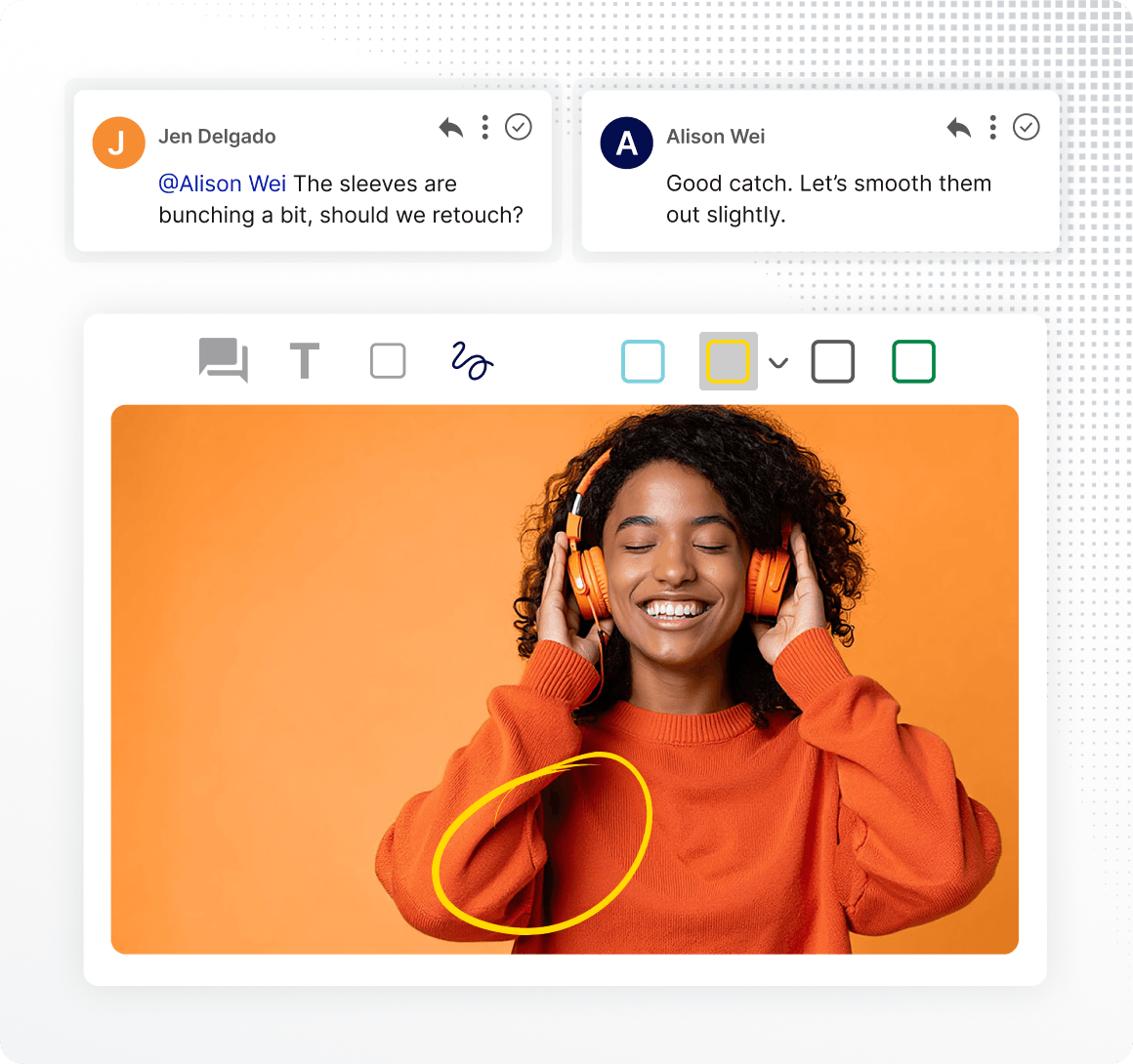 Marketing workflow software that enables asset review and collaborative proofing.