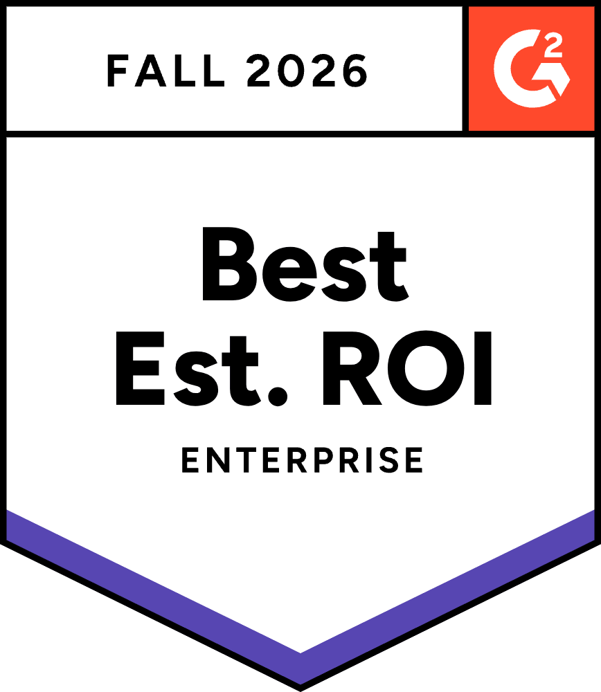 G2 Best Estimated ROI Enterprise 26